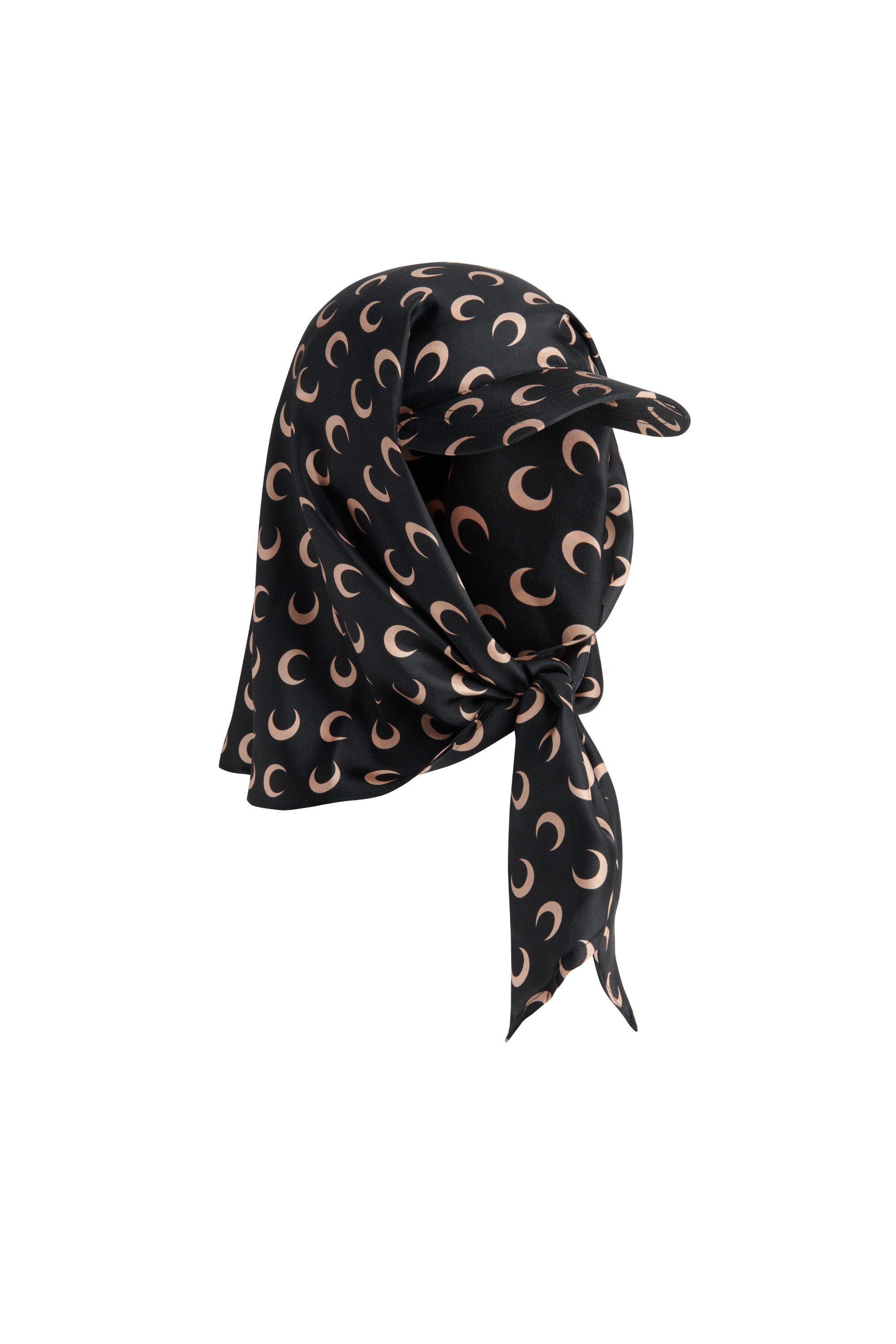Marine Serre Moon Silk Veiled Cap | REVERSIBLE