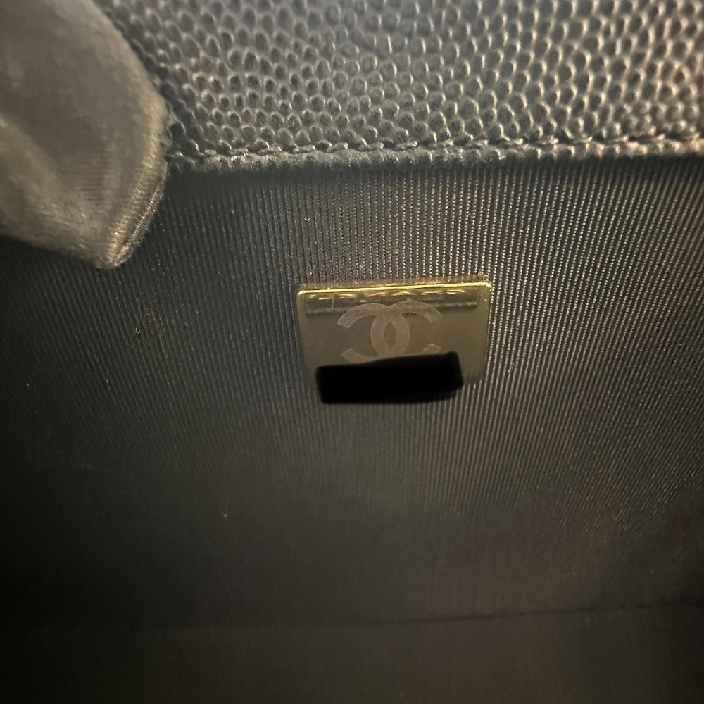 Chanel Black Caviar Boy Bag Medium (Built-in Chip) - 14