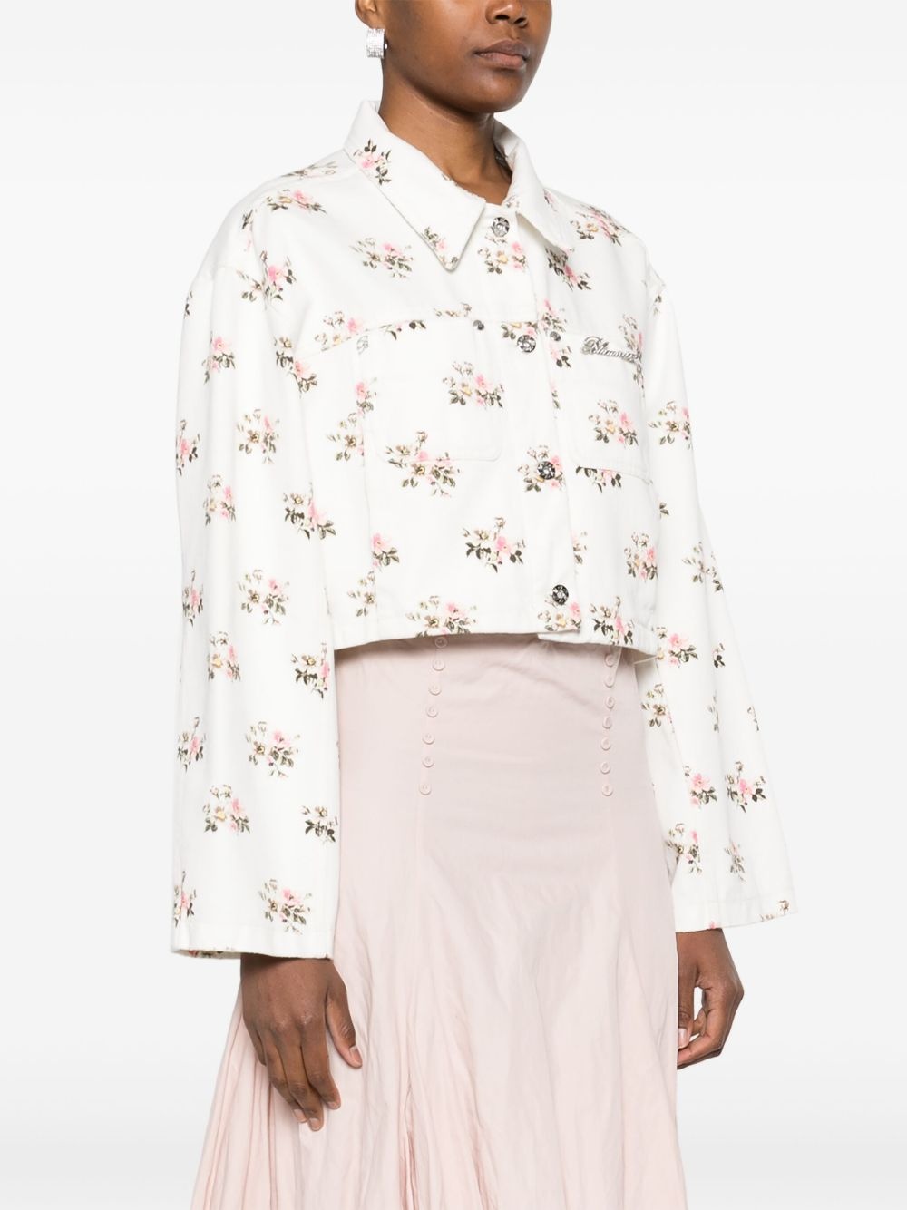 floral-print jacket - 3