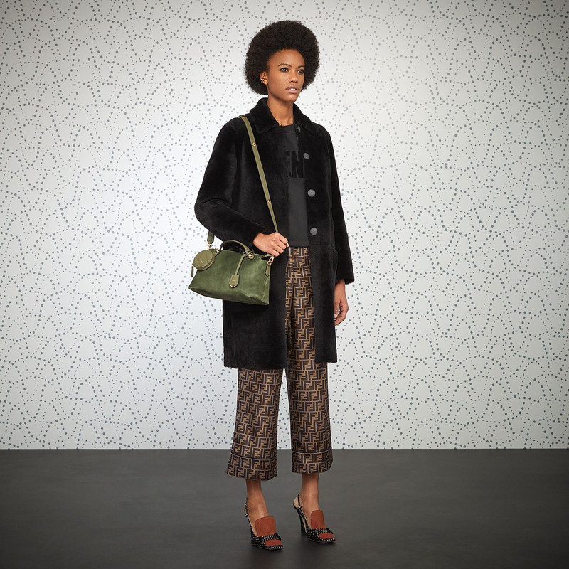 Black shearling coat 5