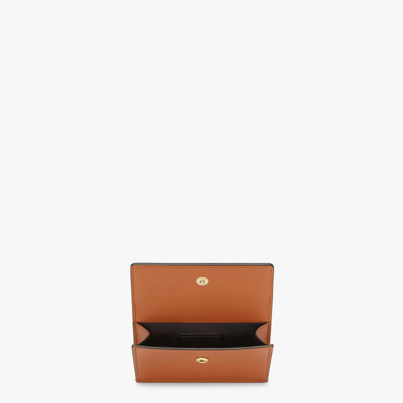 FENDI Brown leather card holder outlook