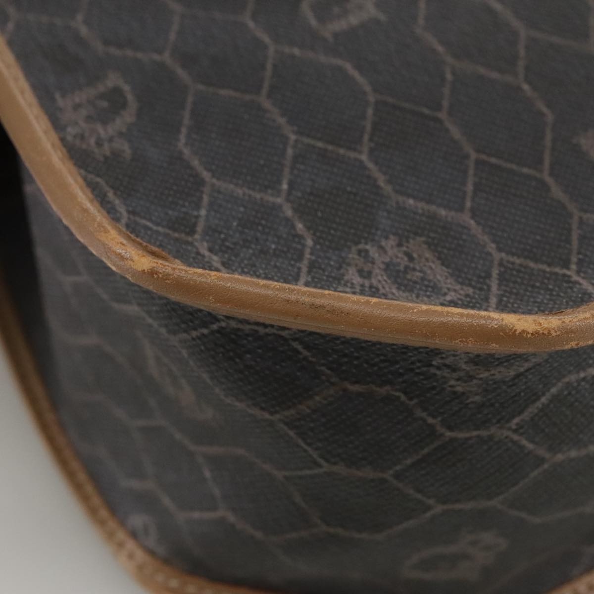 DIOR Honeycomb Canvas Hand Bag Black - 14