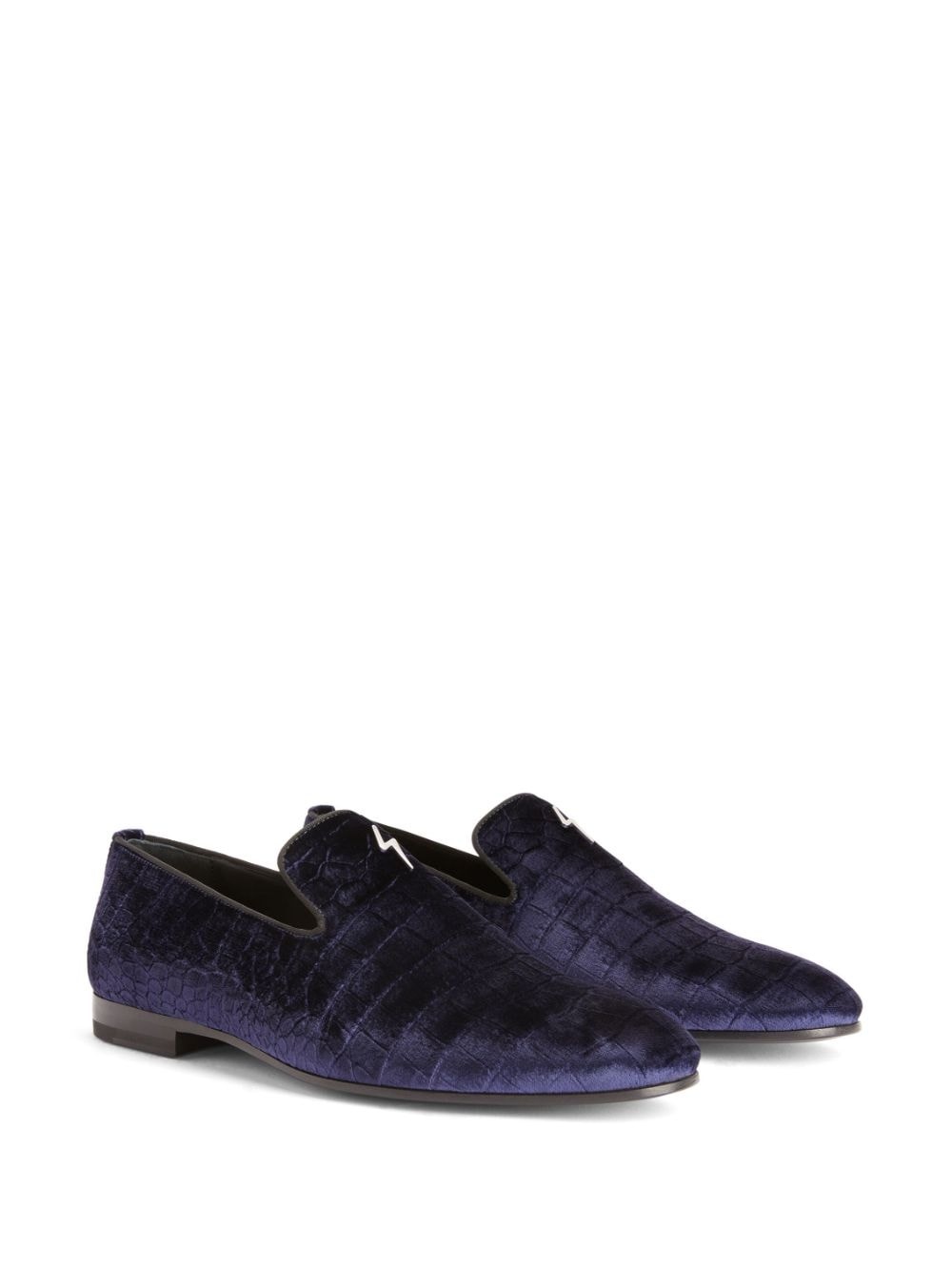 G-Flash crocodile-effect loafers - 2