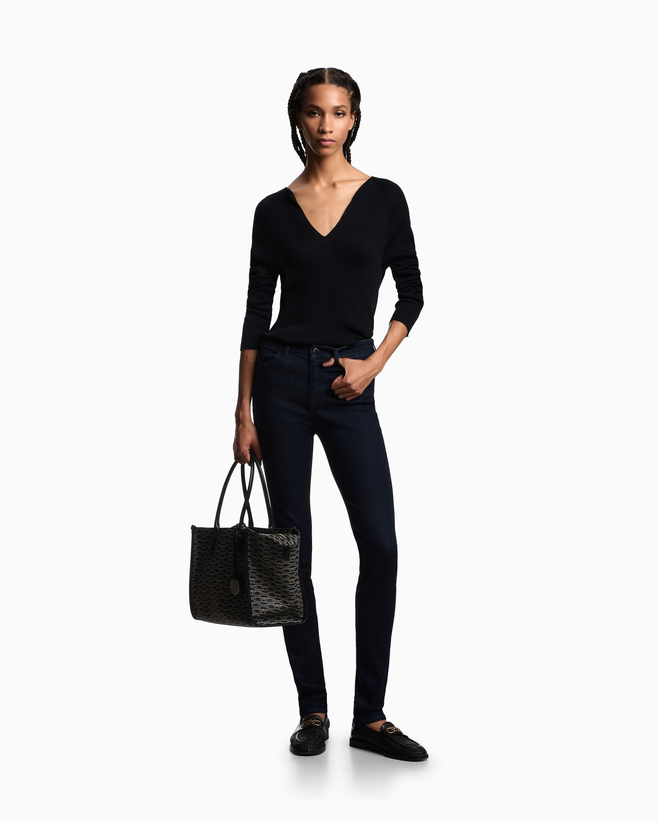 J18 High-waisted skinny-fit viscose-blend denim jeans - 2