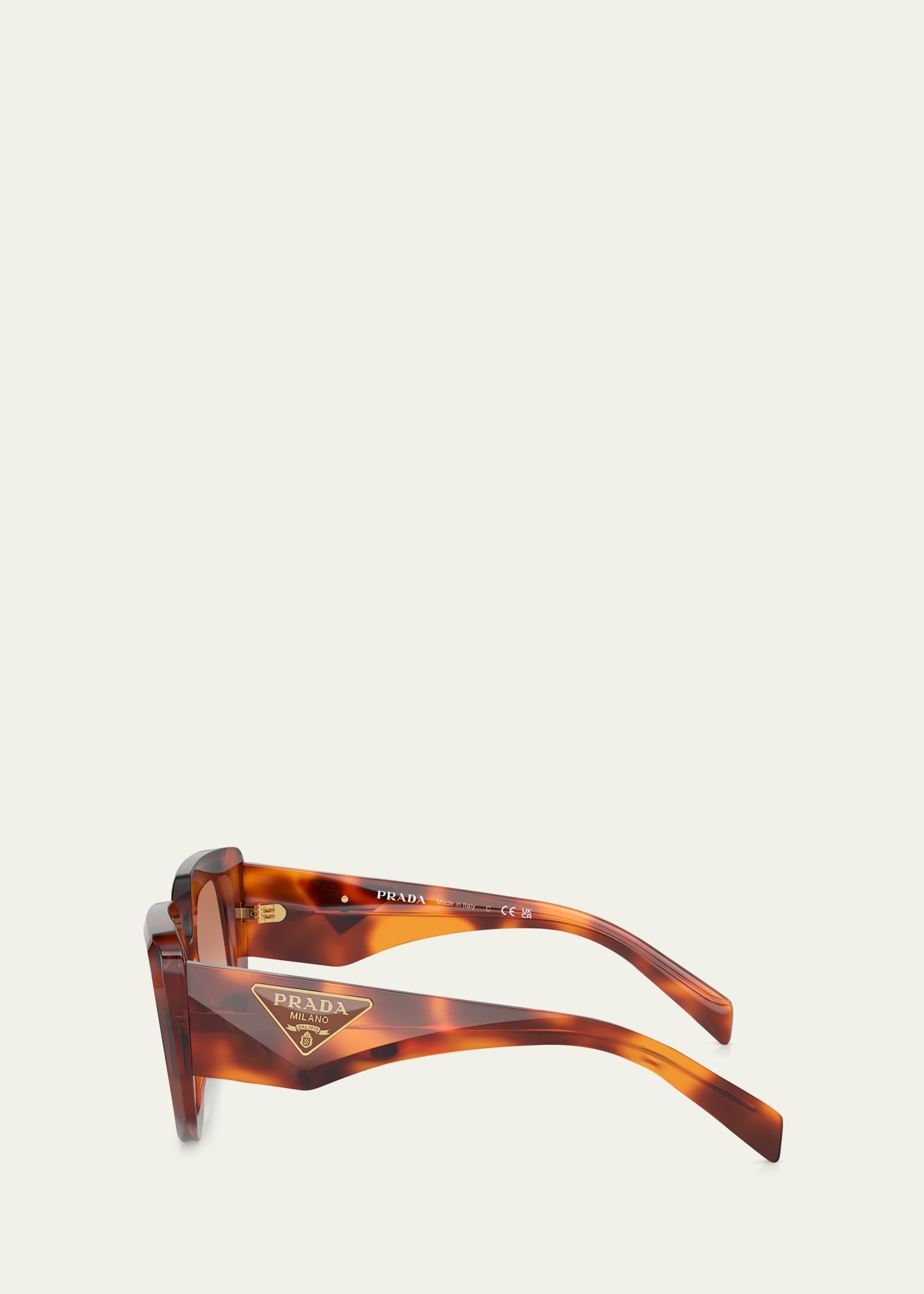 Logo Emblem Acetate Cat-Eye Sunglasses - 3