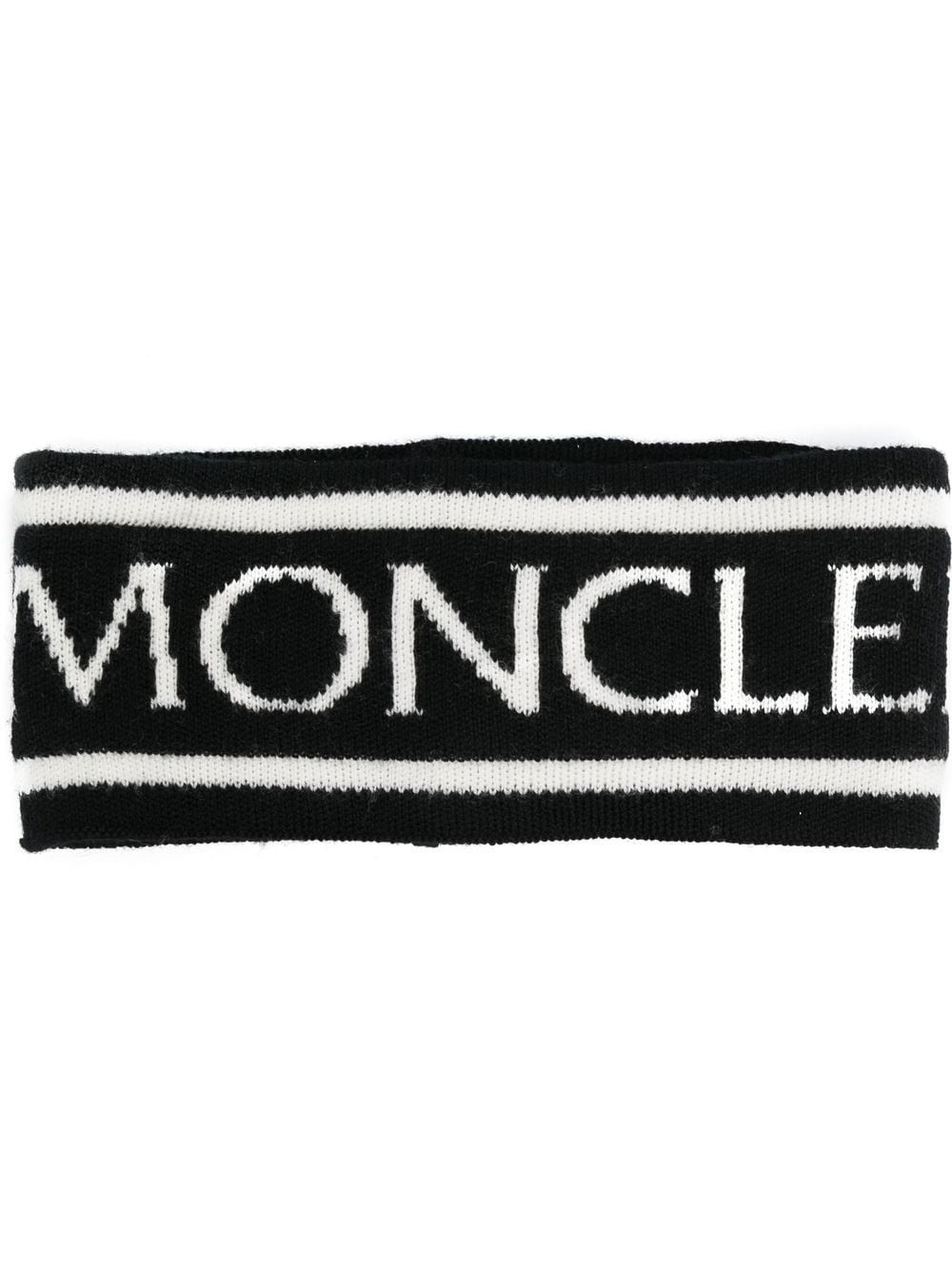 logo intarsia-knit headband - 1