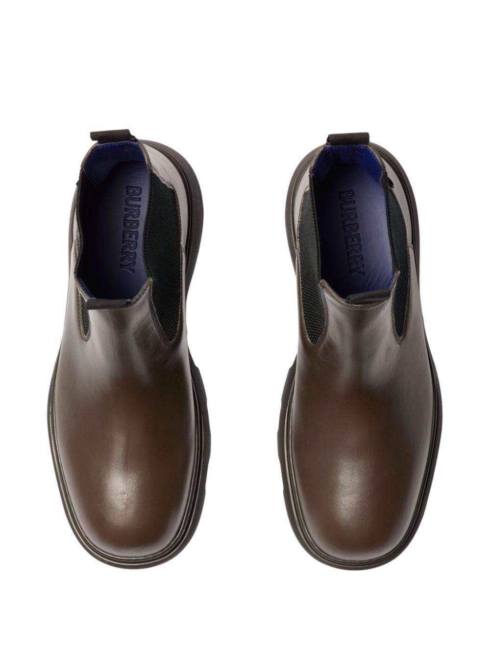 panelled leather ankle boots - 4