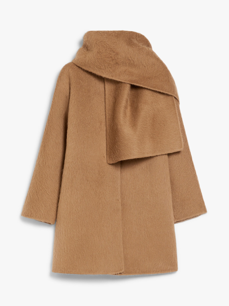 FIUMANA Alpaca and wool jacket with scarf 1