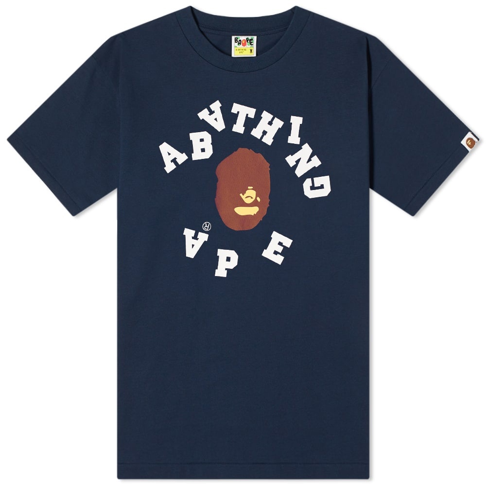 A Bathing Ape Broken College Tee - 1