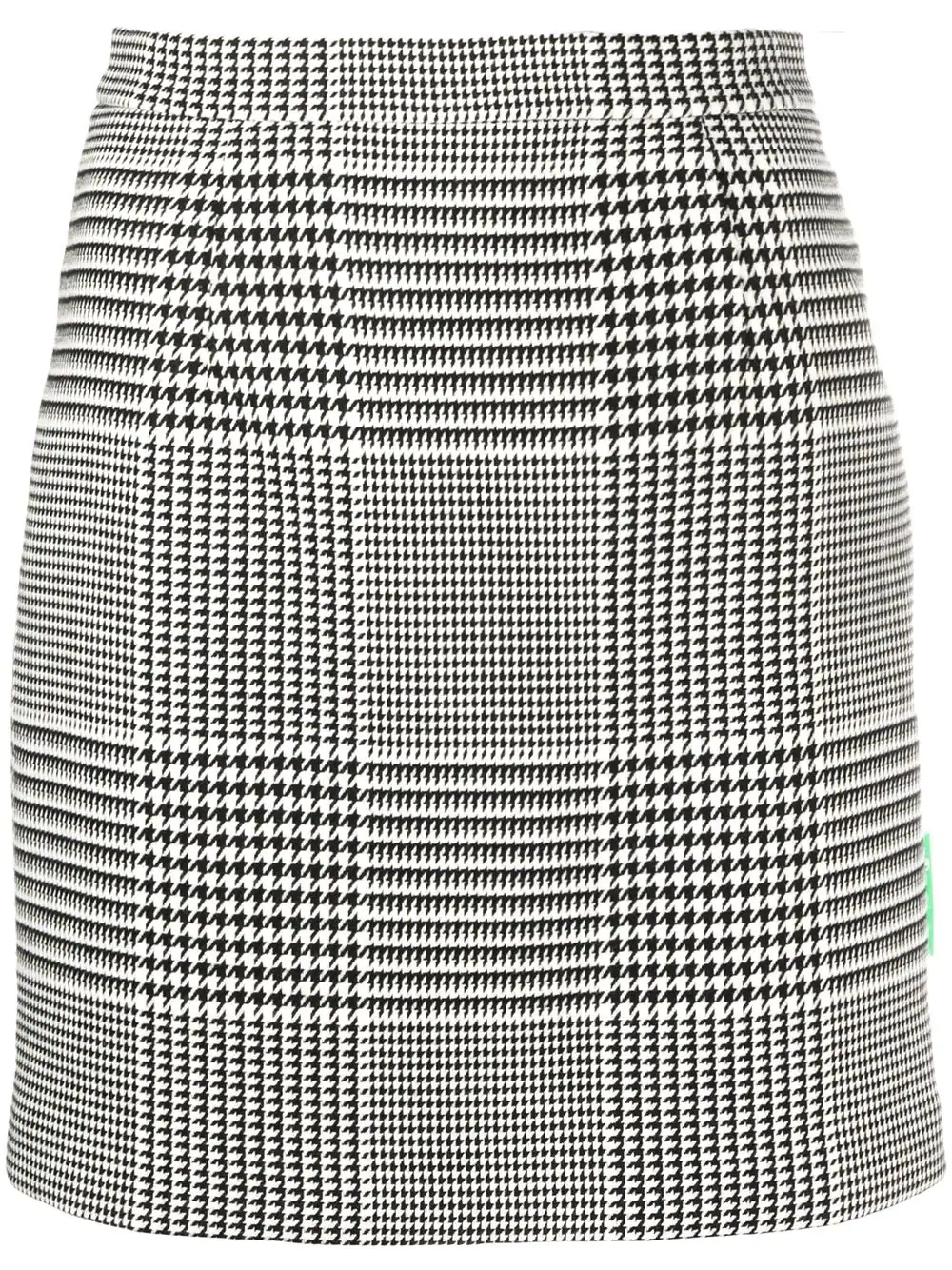 houndstooth-check mini skirt - 1