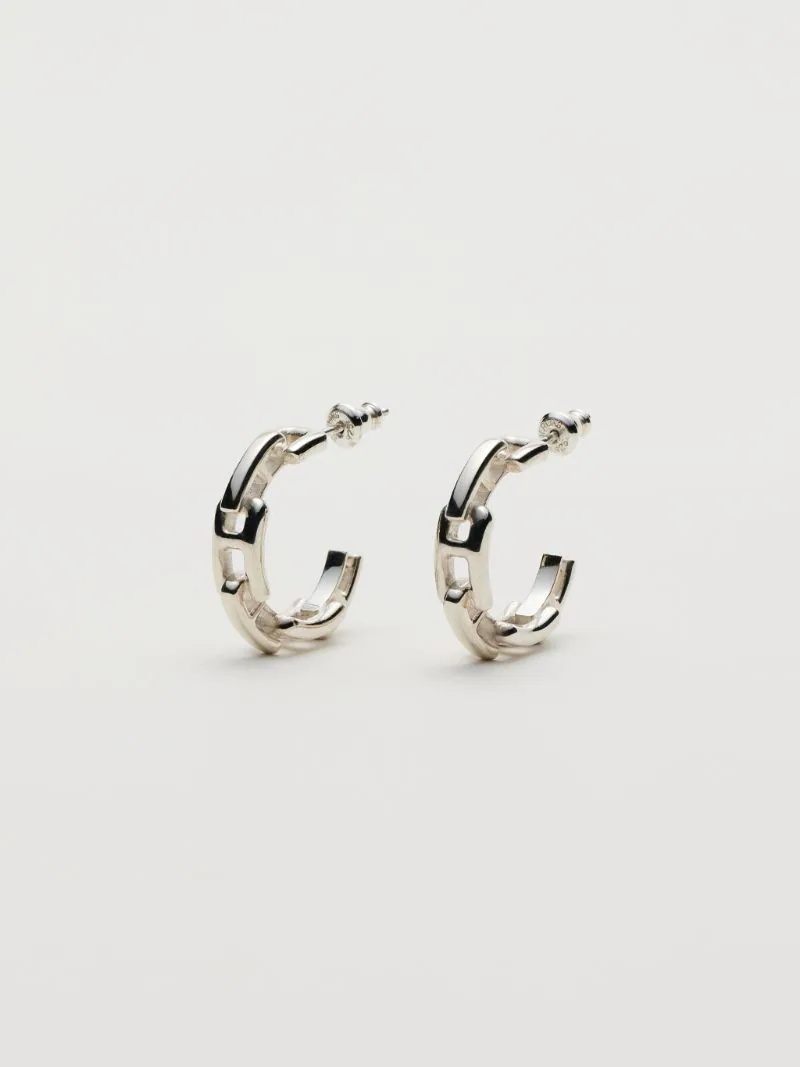 925 A CHAIN EARRINGS - 1