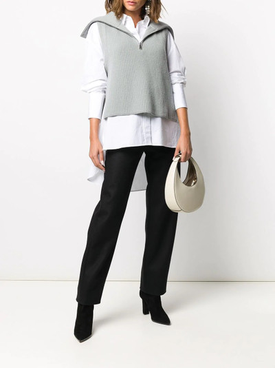 Yves Salomon sailor-collar ribbed sweater vest outlook