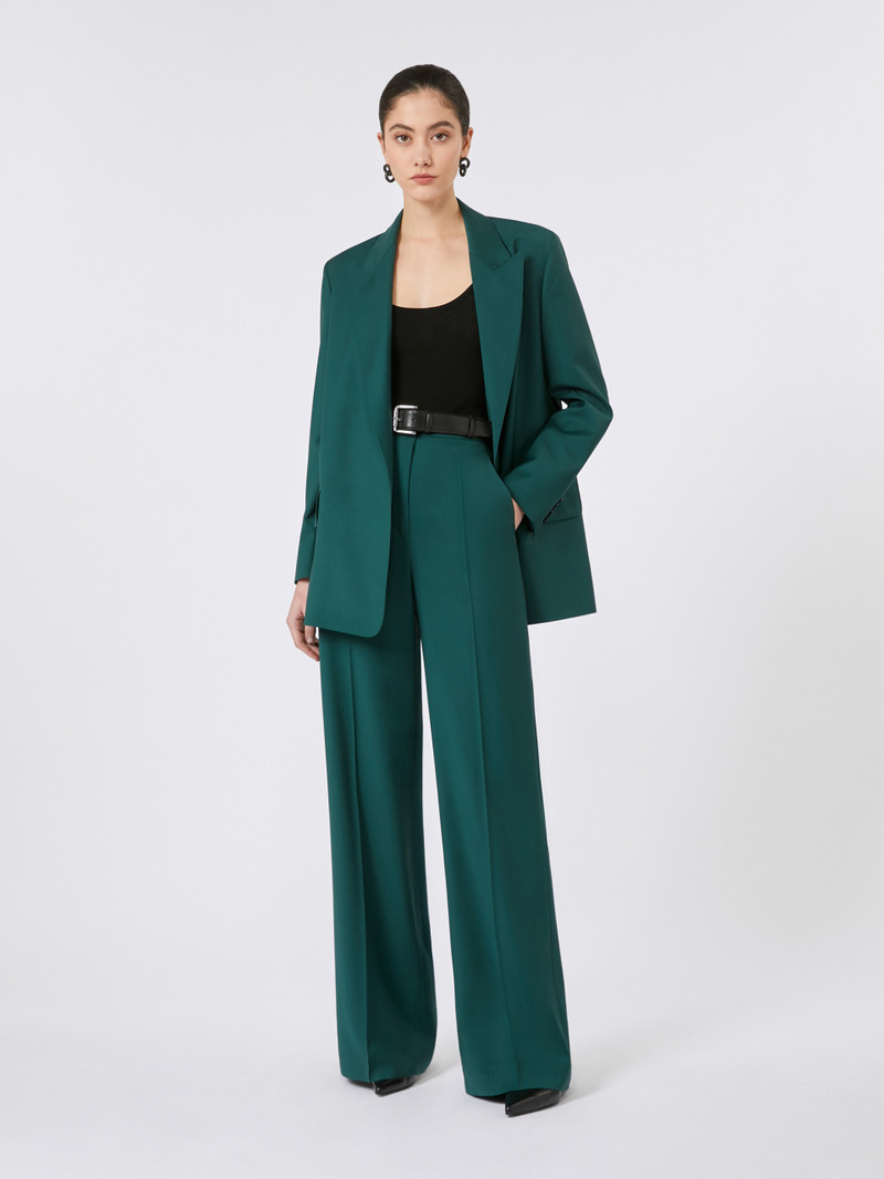 Max Mara TALENTO Belted woollen cloth blazer outlook