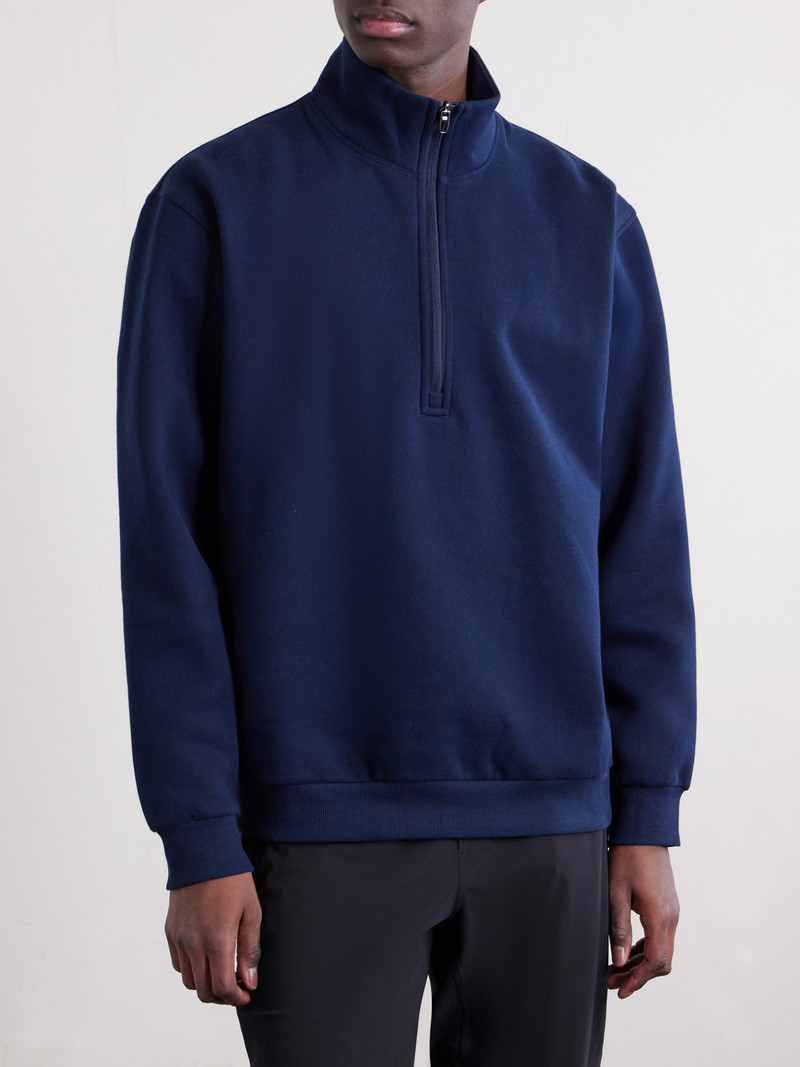 Steady State Cotton-Blend Jersey Half-Zip Sweatshirt 3