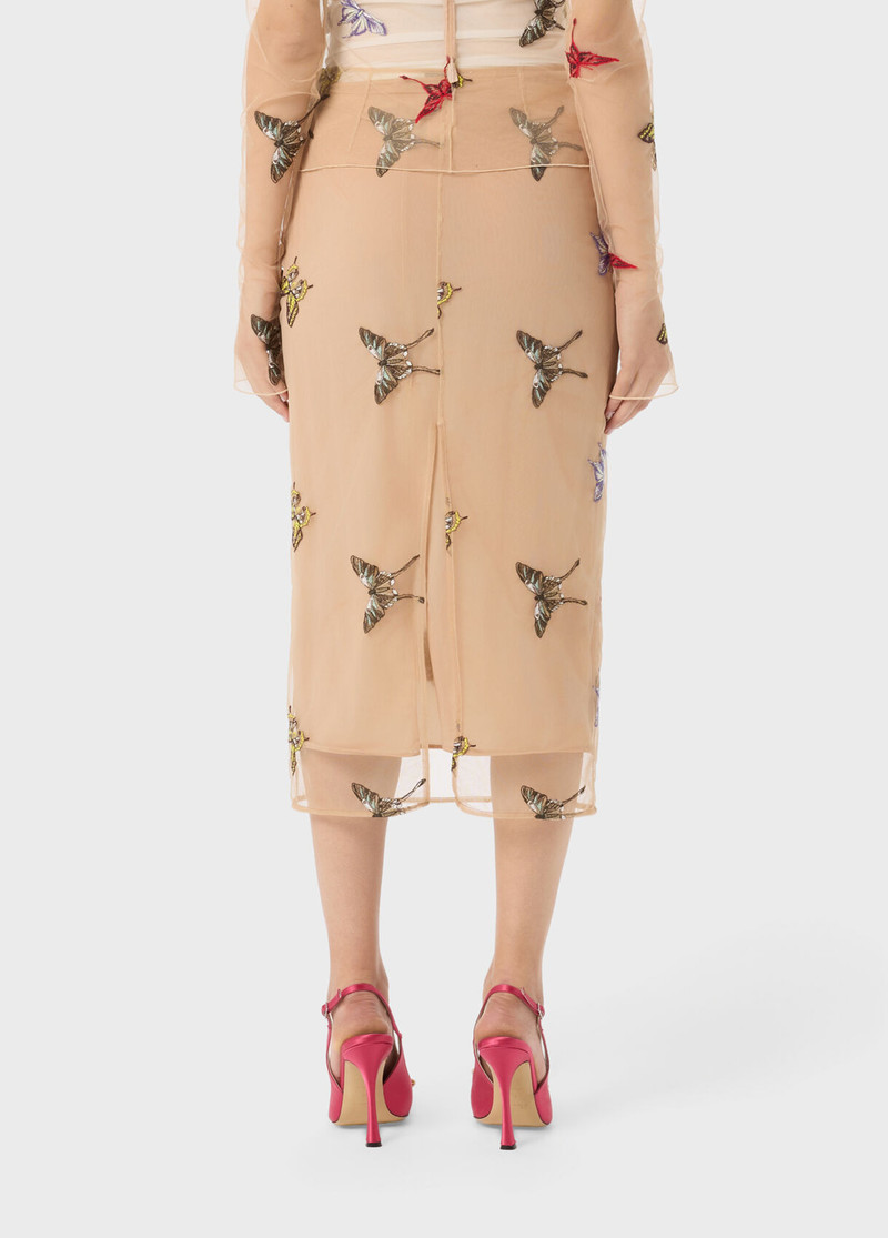 MIDI TULLE SKIRT WITH EMBROIDERY 3