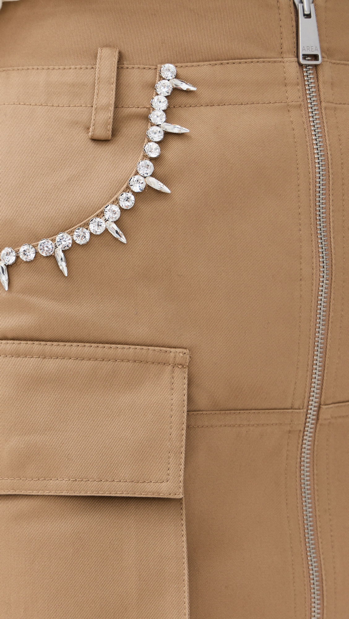 Crystal Pocket Cargo Miniskirt - 6