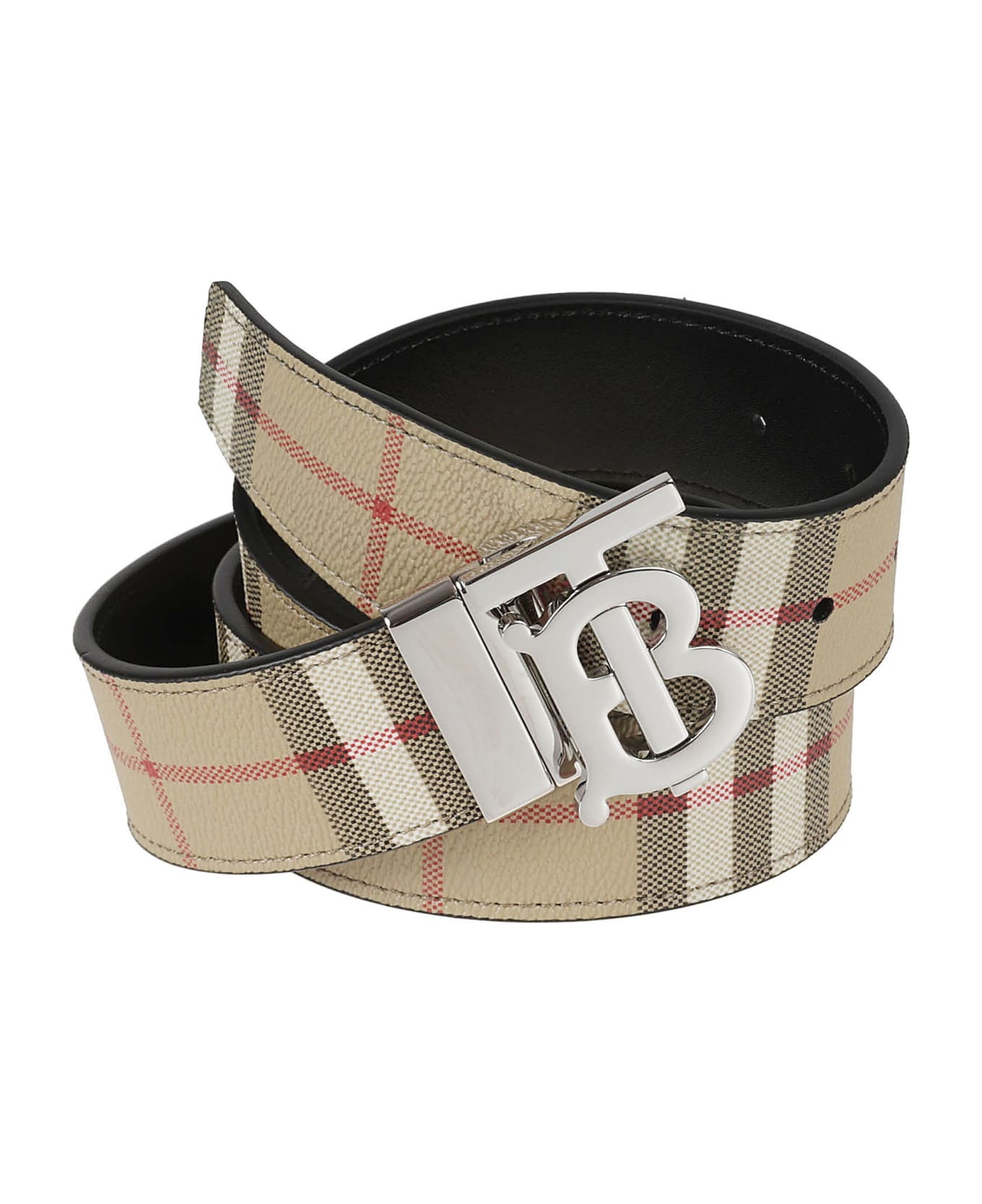 Tb Buckled Check Belt - 2