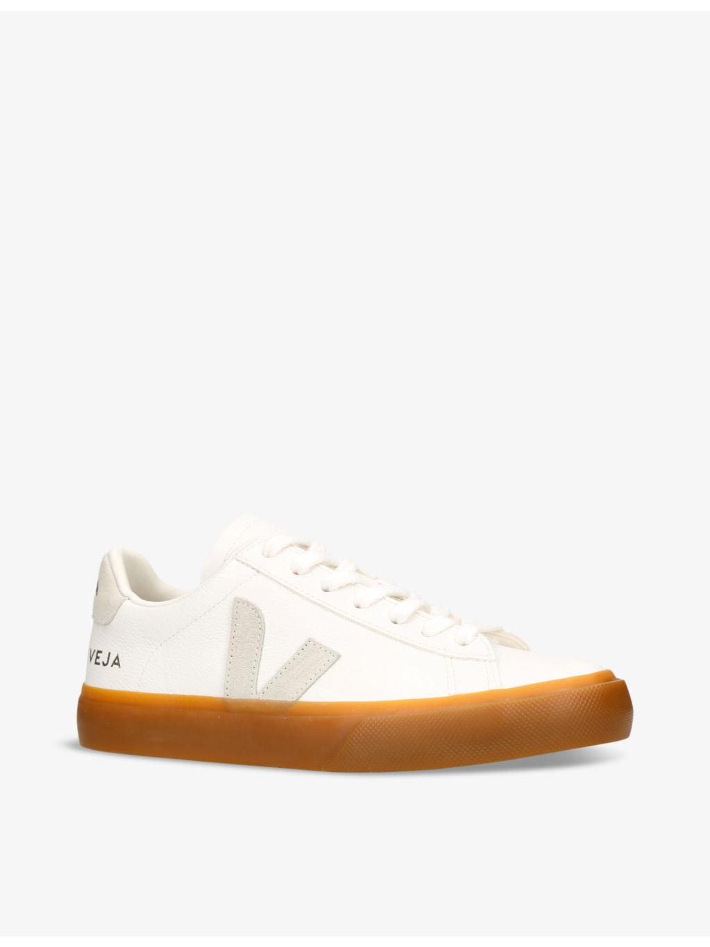 Women's Campo logo-embroidered low-top leather trainers - 3