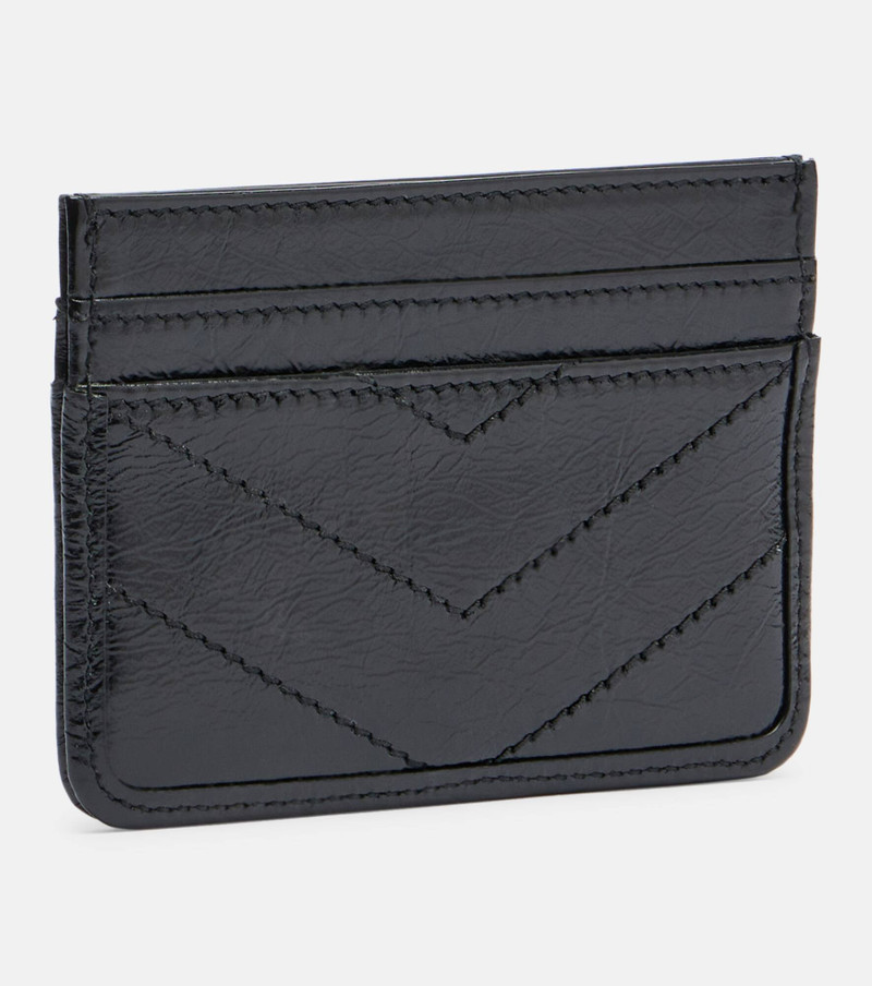 SAINT LAURENT Niki patent leather card holder outlook