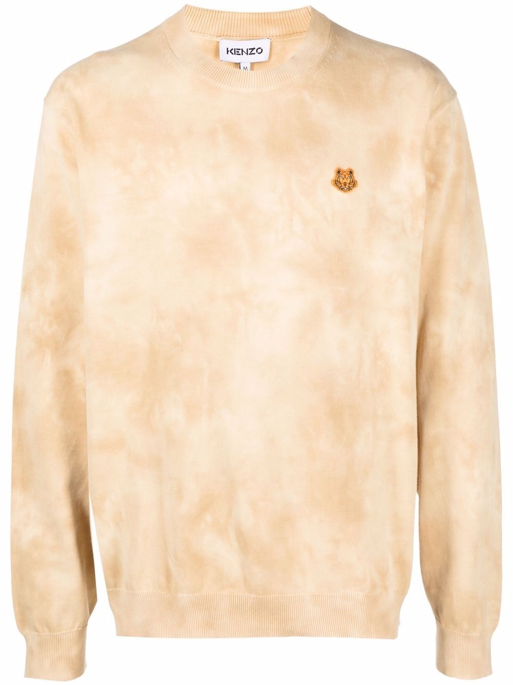 Tiger-patch tie-dye sweatshirt - 1