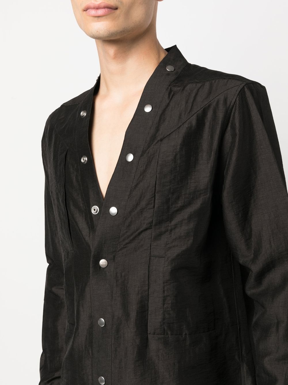 press stud-fastening shirt - 5