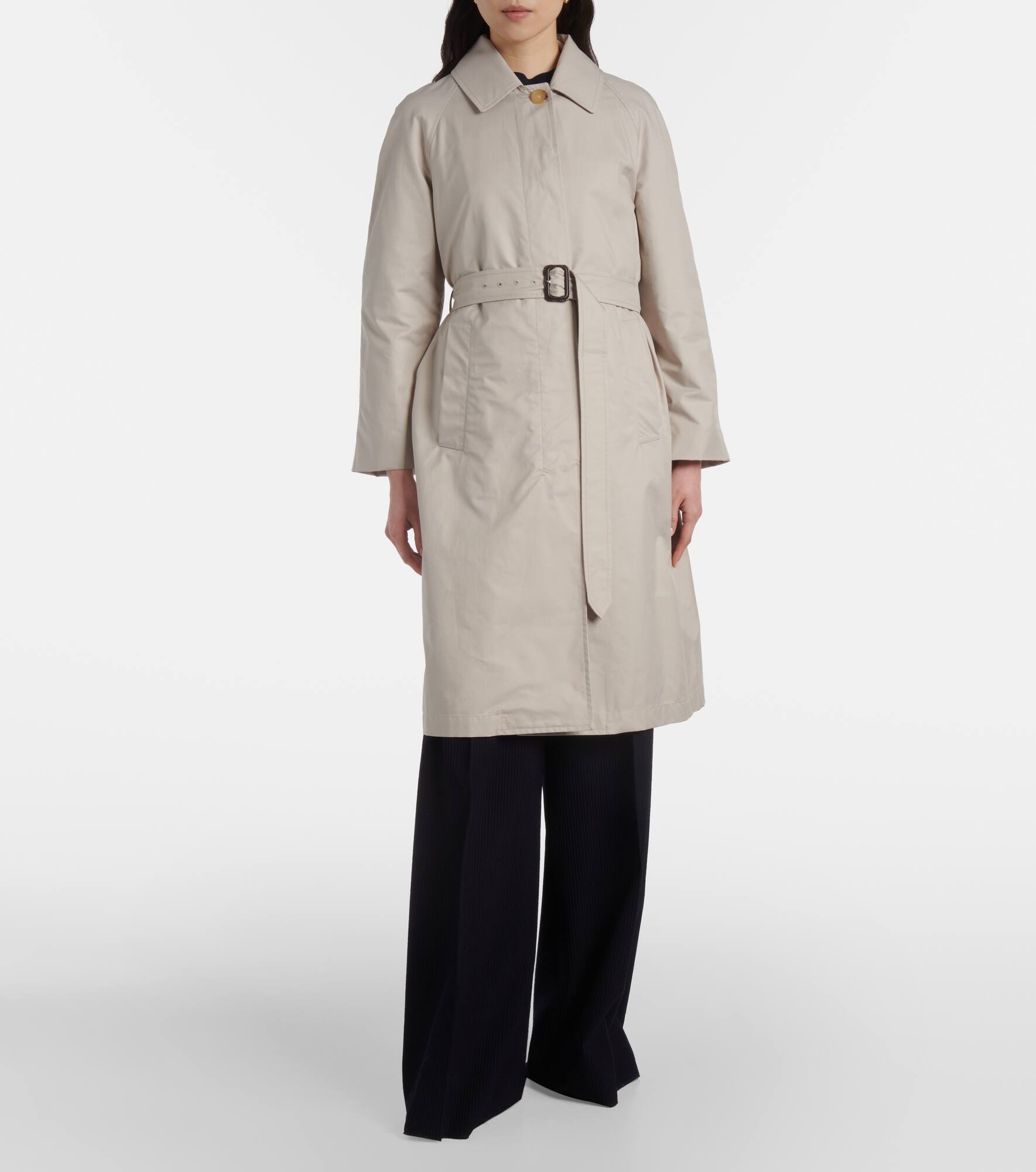 The Cube Orleans belted twill coat - 7