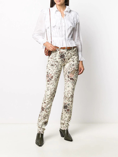 Etro paisley-print straight-leg jeans outlook