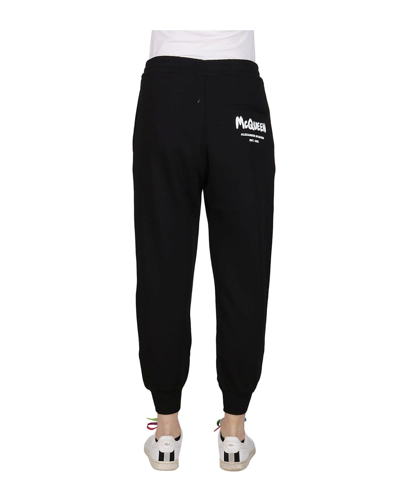 Graffiti Printed Jogger Pants - 4