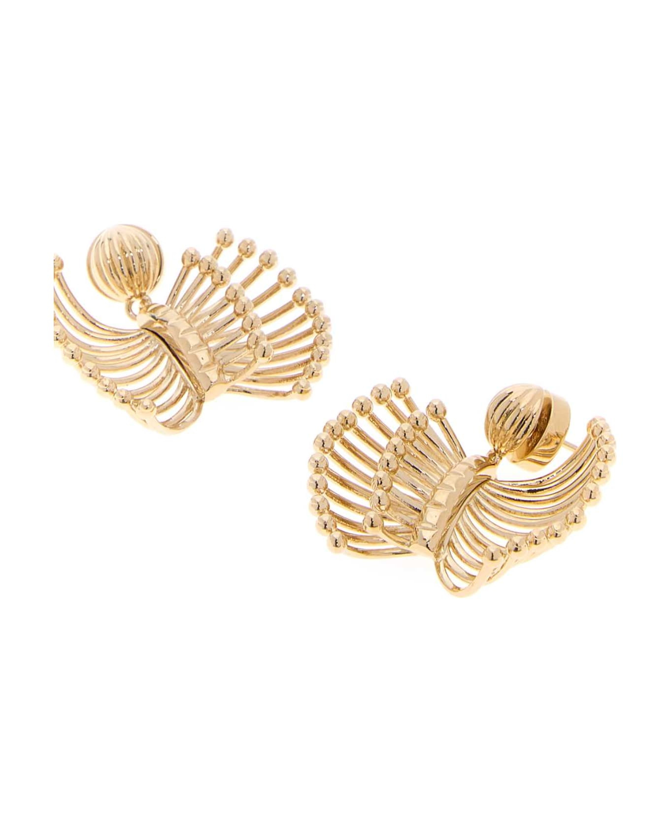 Gold Metal Earrings - 2