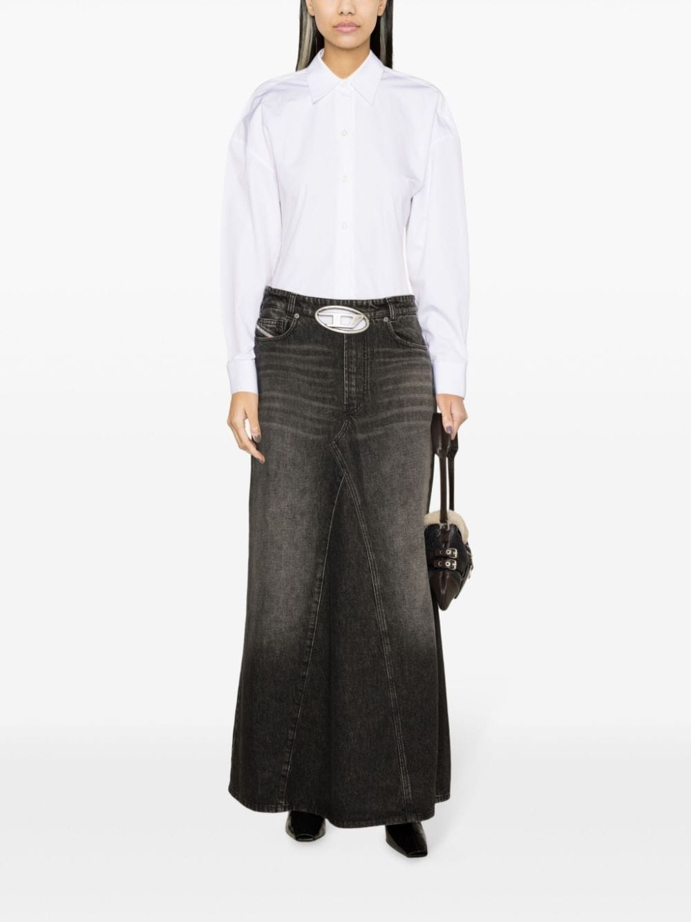 De-Pago denim maxi skirt - 2