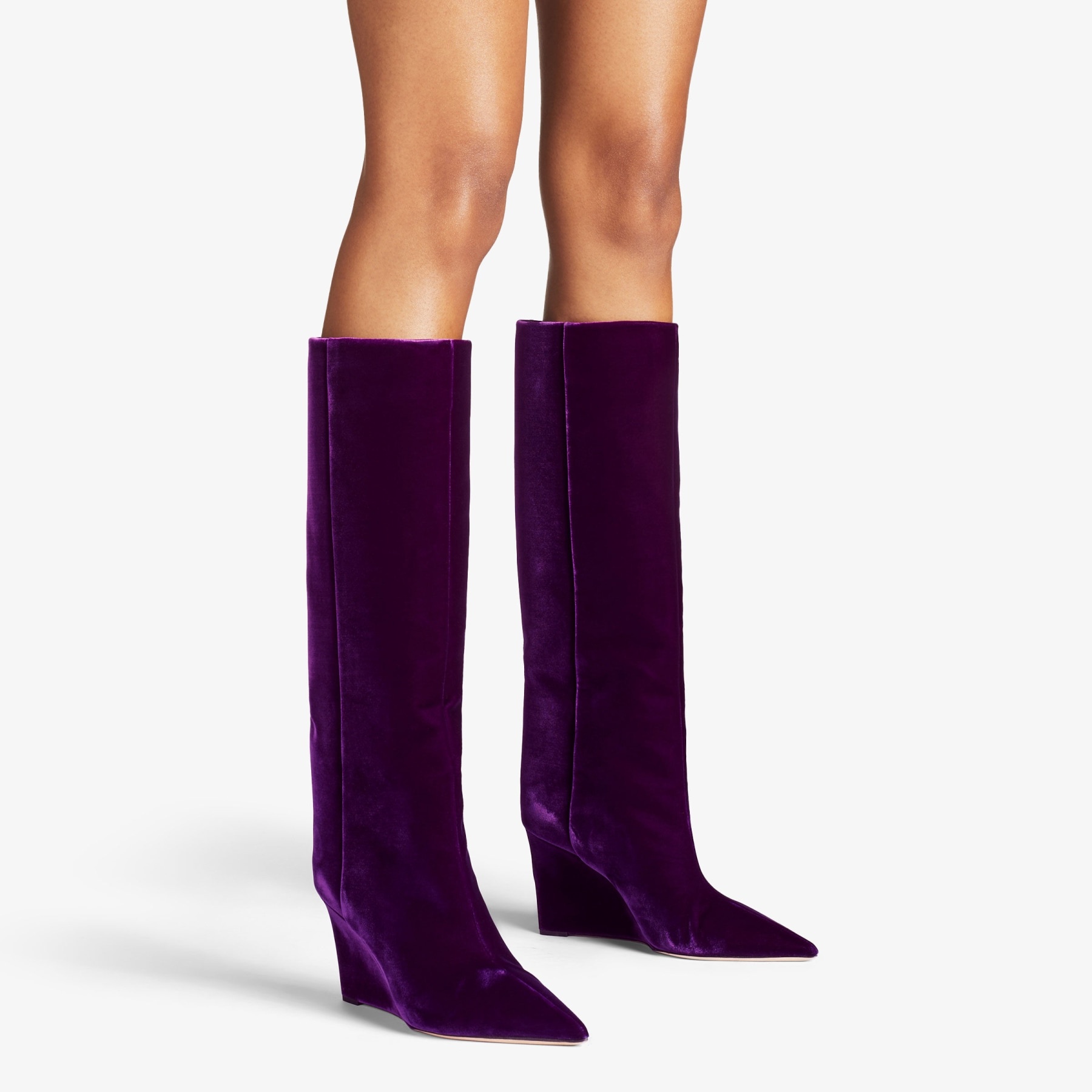 Blake Knee Boot 85
Cassis Velvet Knee-High Boots - 2