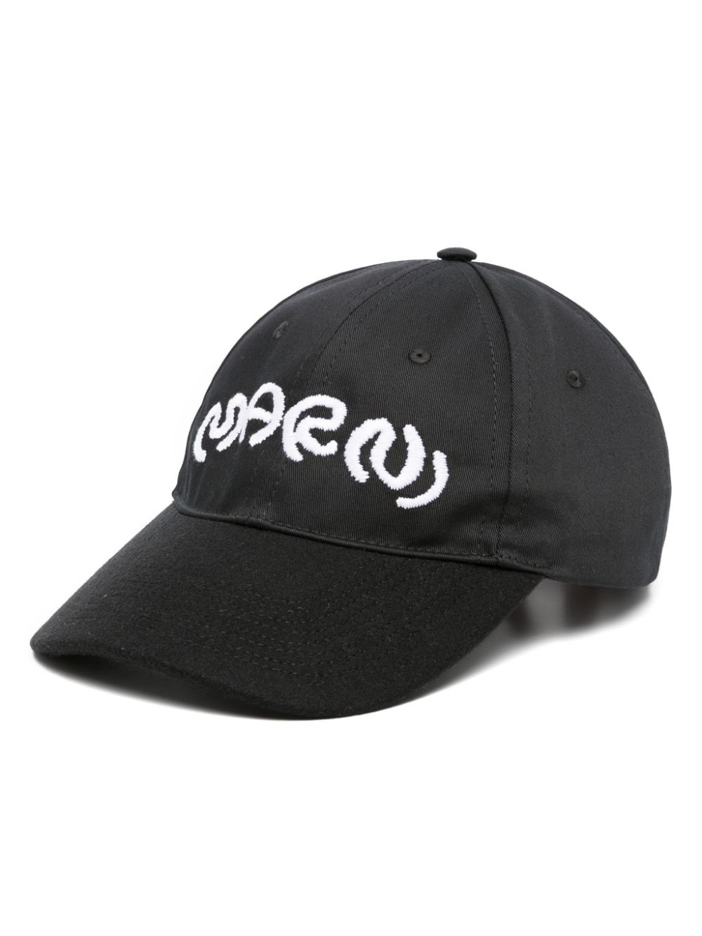 logo-embroidered cotton baseball cap - 1