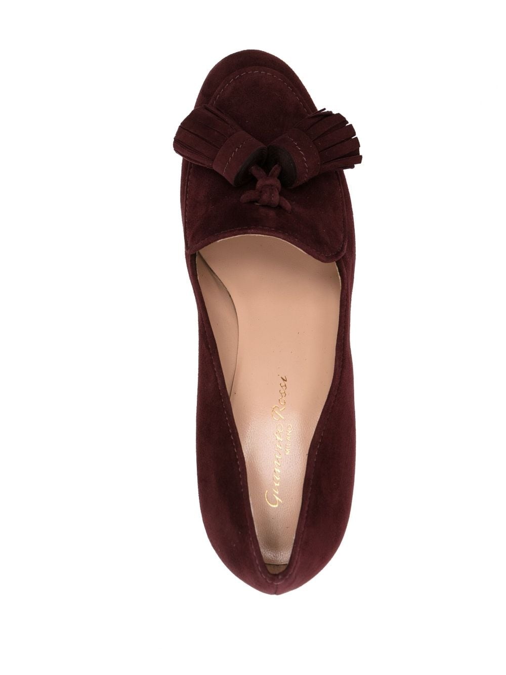 tassel-detail 125mm suede platform pumps - 4