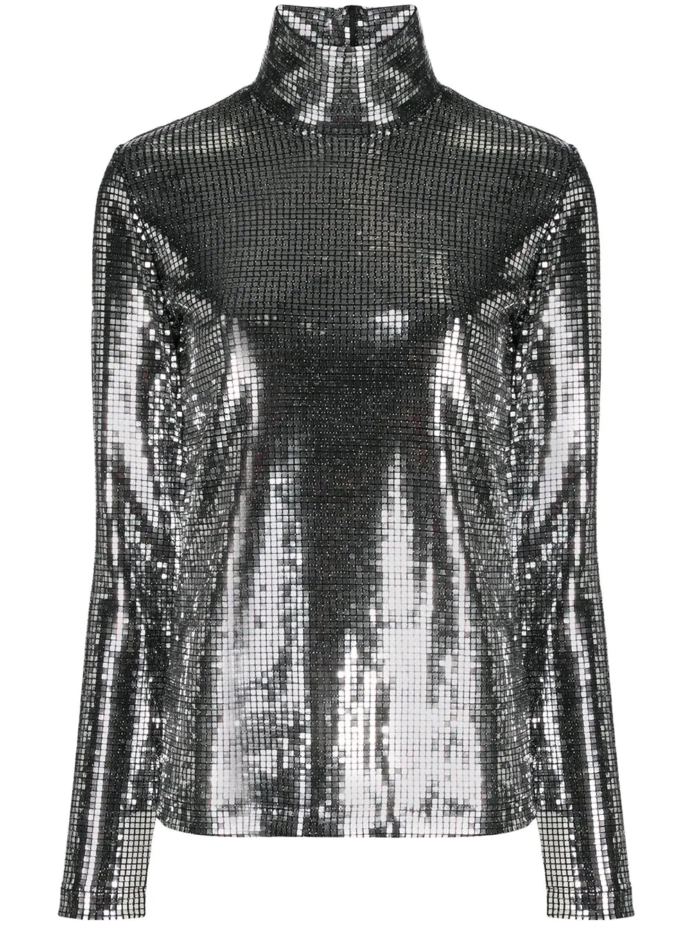 chain-mail sequinned top - 1