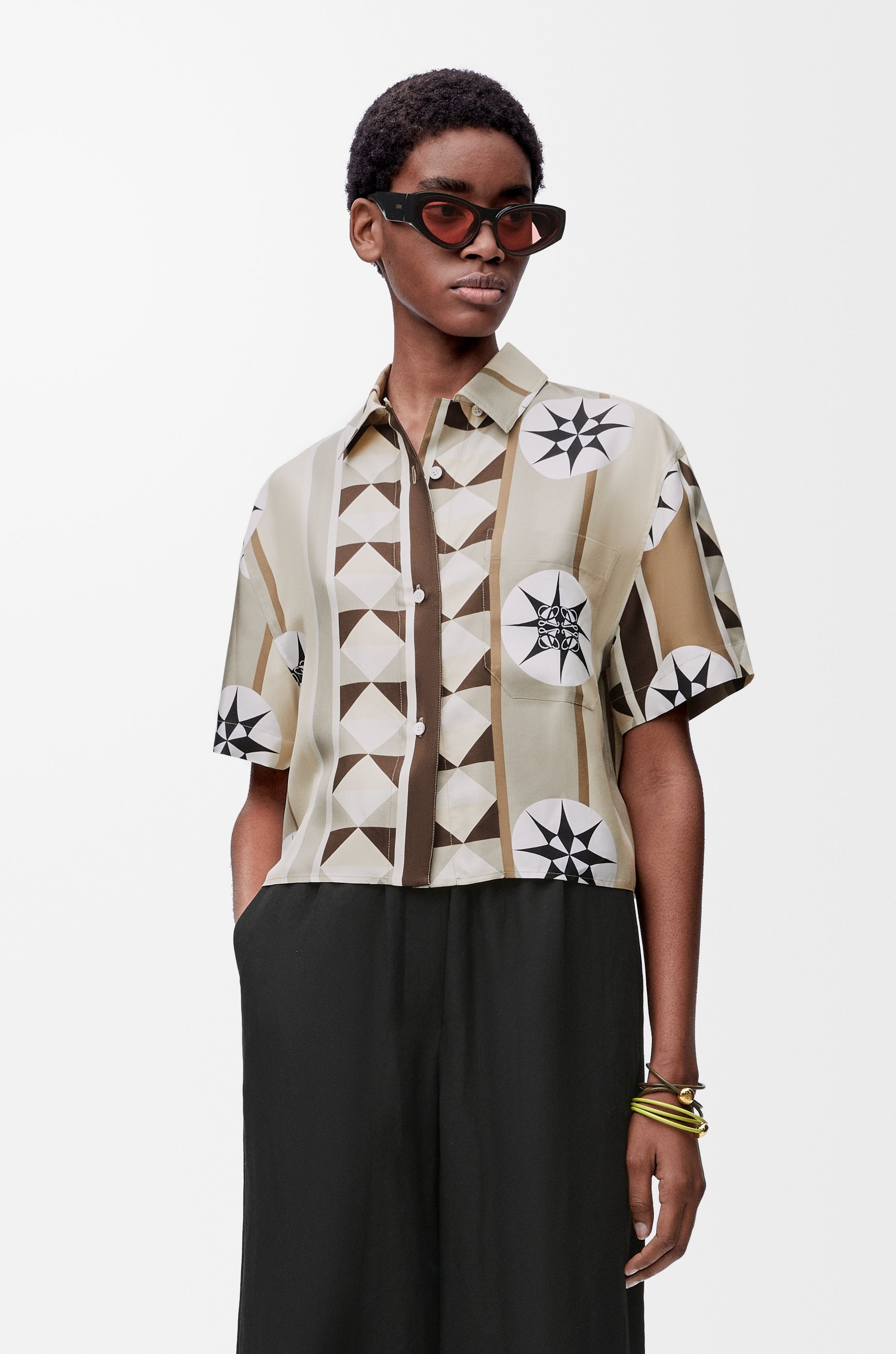 Short sleeve shirt in silk - 3
