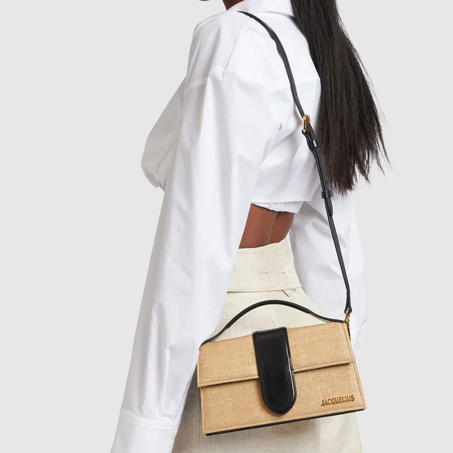 Jacquemus Le Grand Bambino Raffia Effect Shoulder Bag - 7