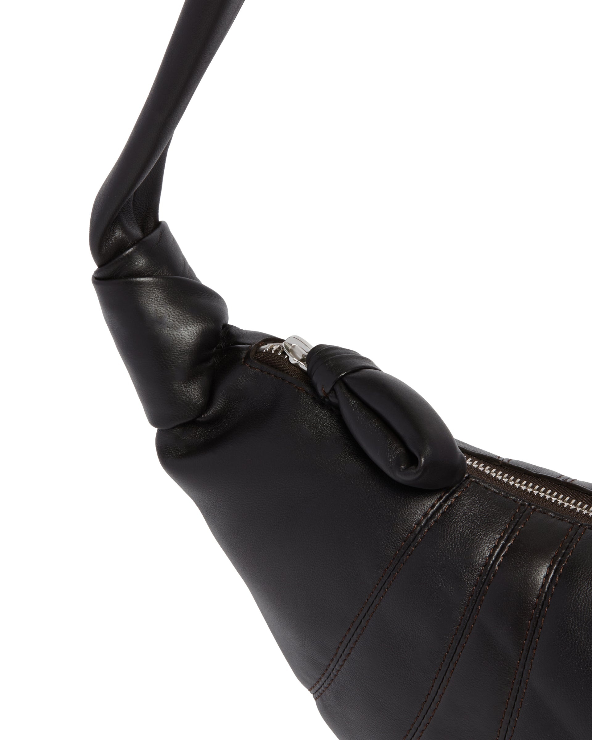 Small Brown Croissant Bag - 6