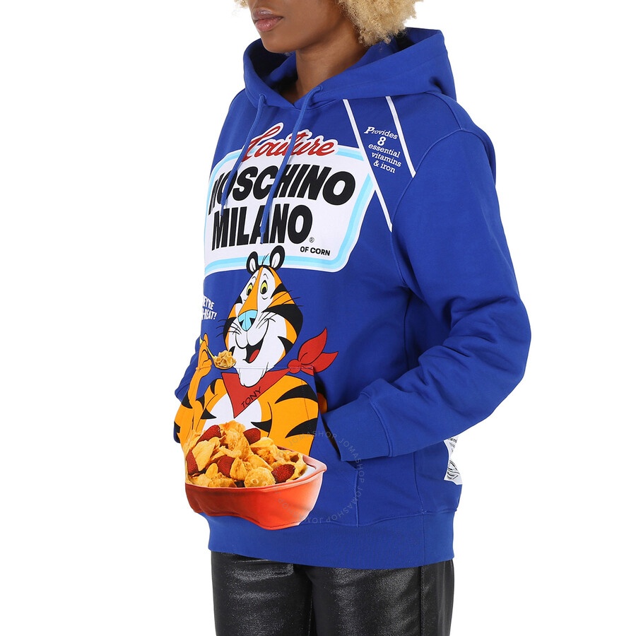 Moschino Tony the Tiger Graphic Hoodie in Blue - 4