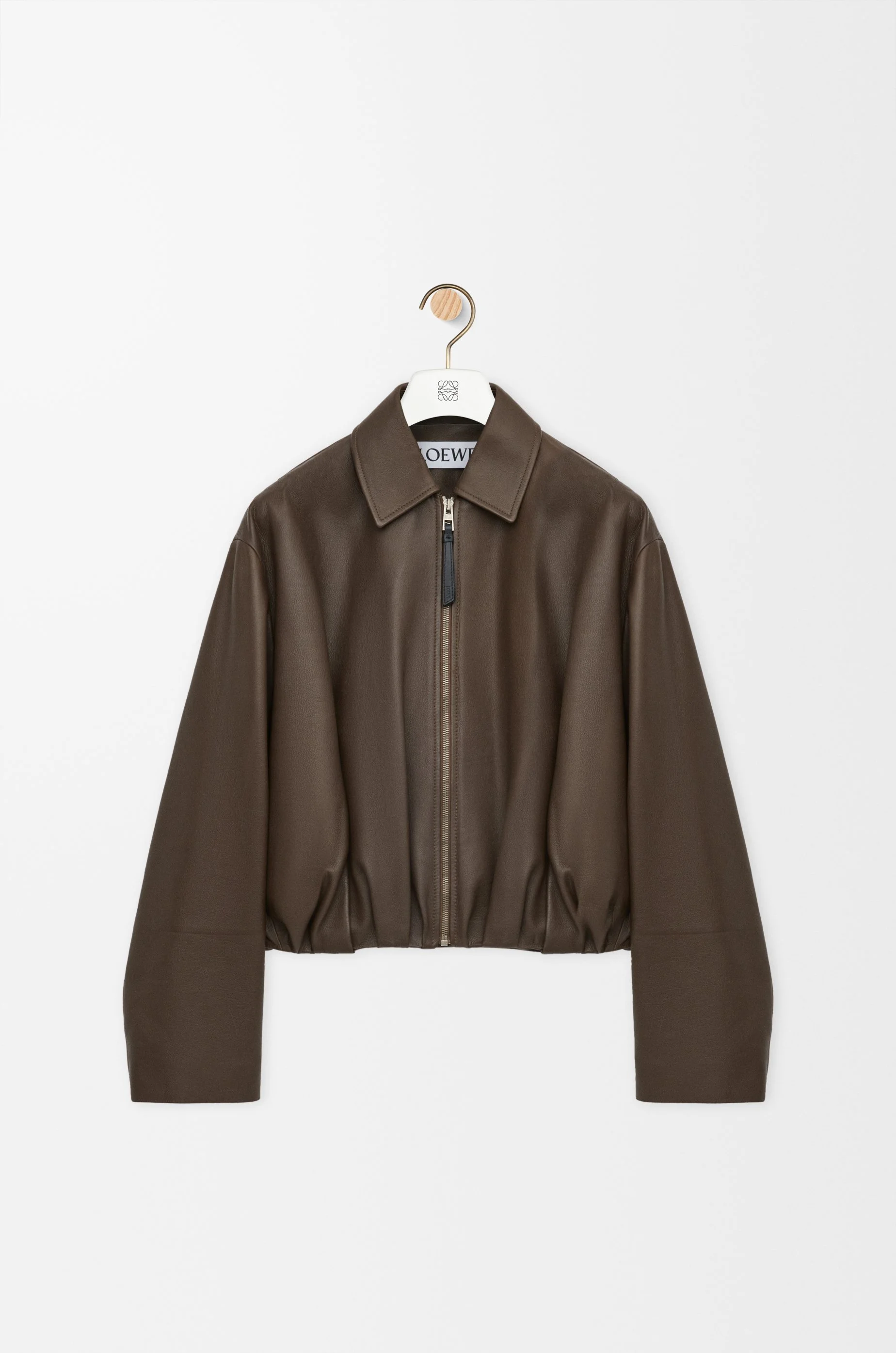 Draped jacket in nappa calfskin - 1