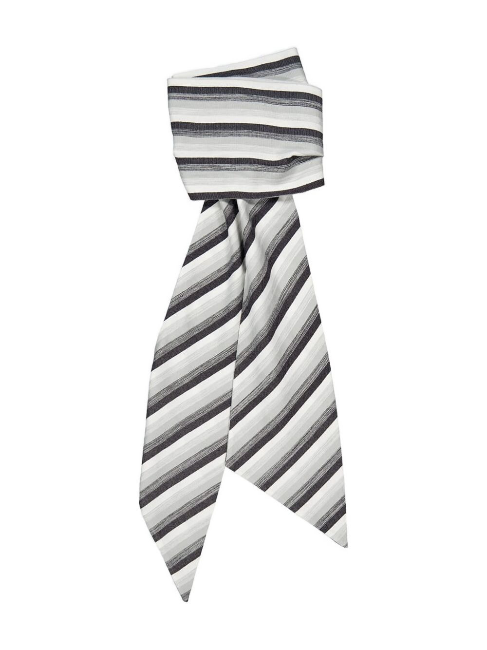 striped cotton-blend scarf - 3