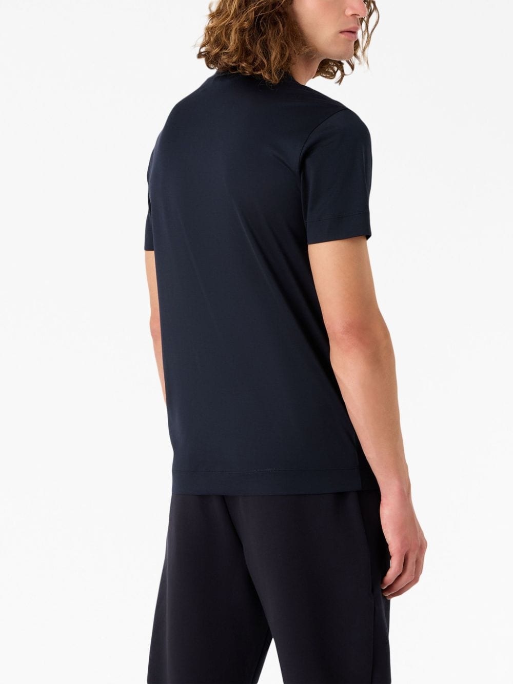 logo-patch jersey T-shirt - 4