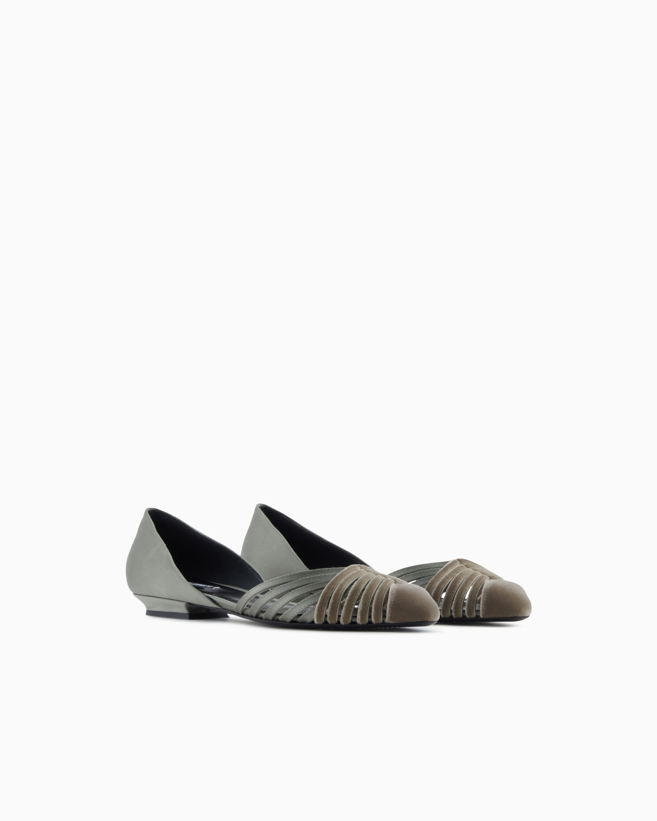 VELVET AND SATIN BALLERINAS - 2