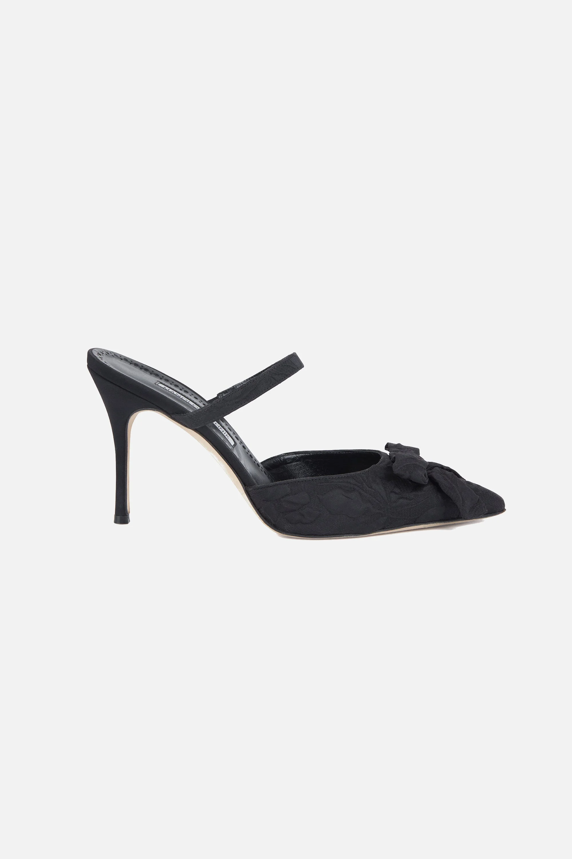 Lurumi Shoe in Black Double Warp Floral - 1