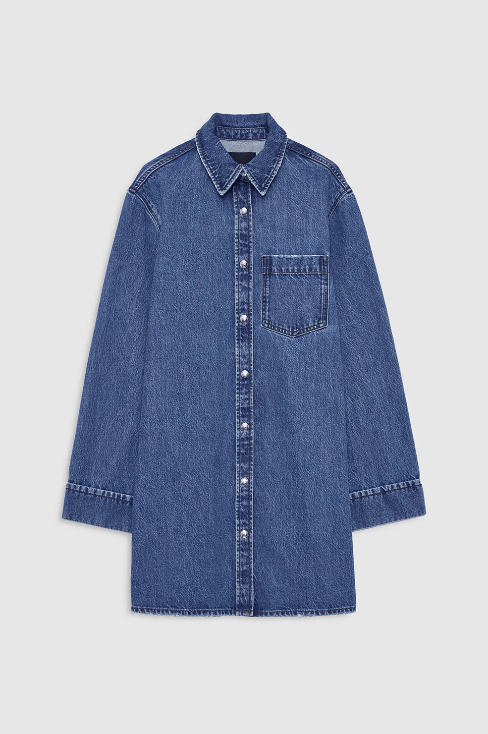 Mary Dress Long Sleeve - Freshwater Blue - 1