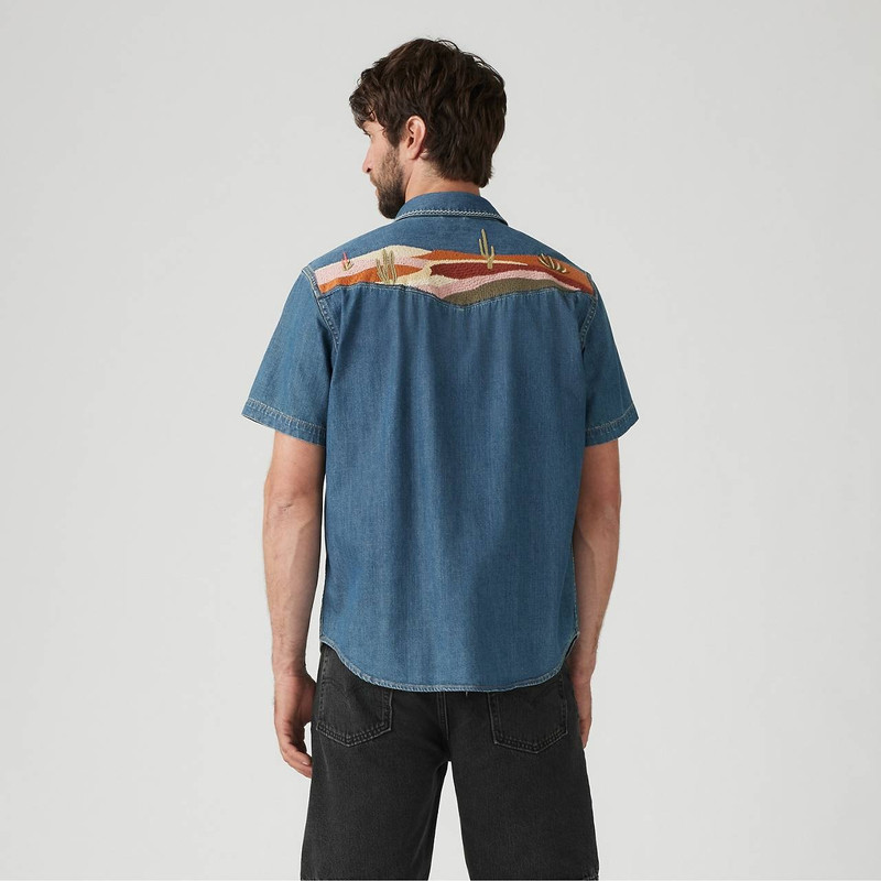 SHORT SLEEVE RELAXED FIT WESTERN SHIRT 4