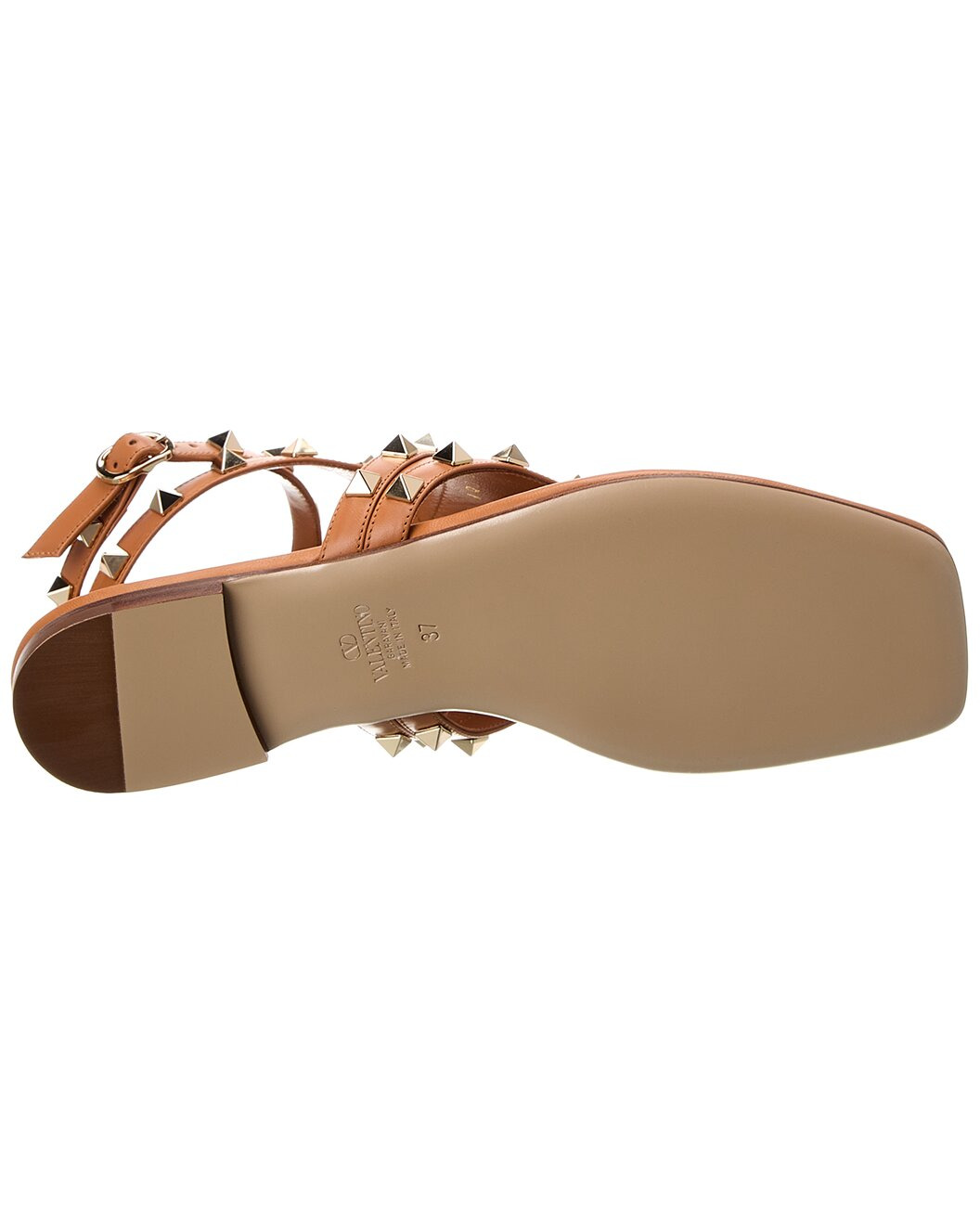 Valentino Rockstud Leather Thong Sandal - 4
