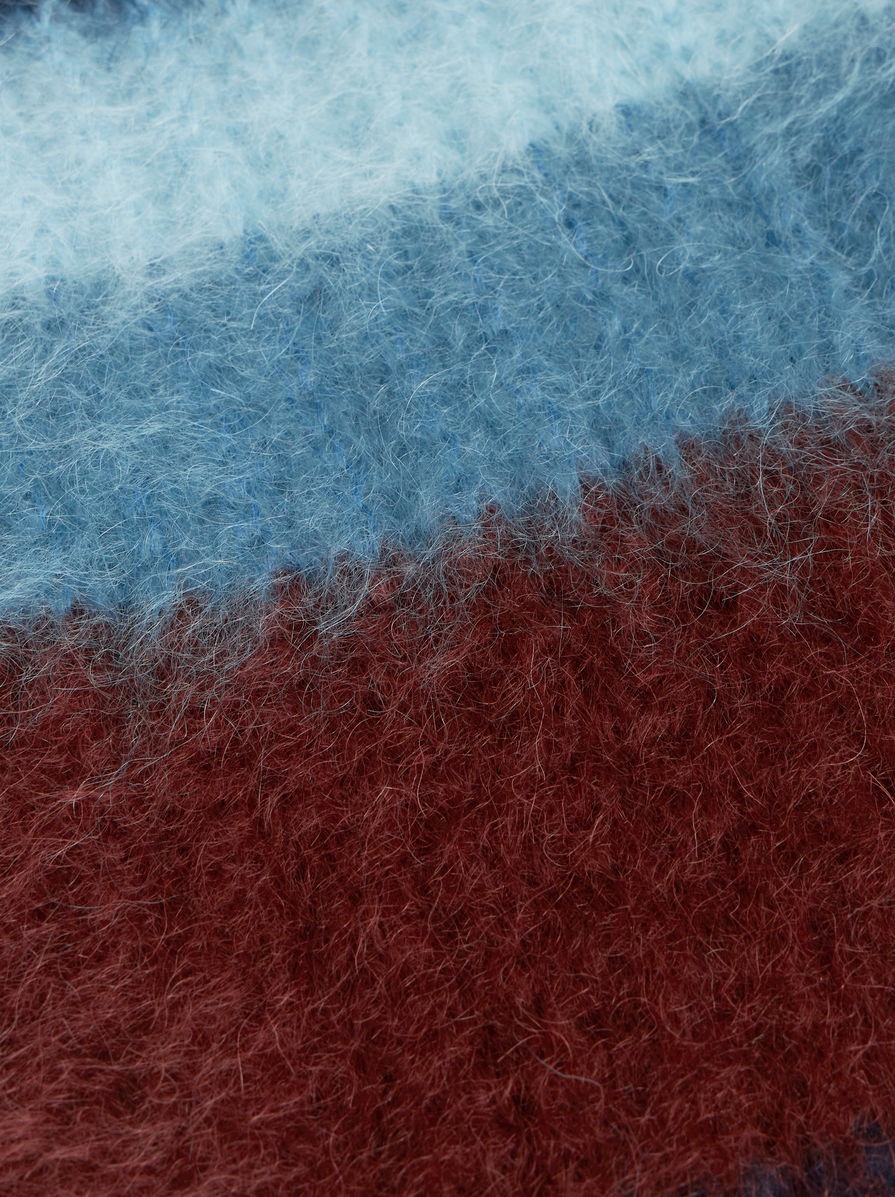STRIPED MOHAIR SCARF 3