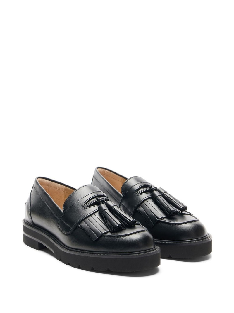 Stuart Weitzman leather loafers outlook