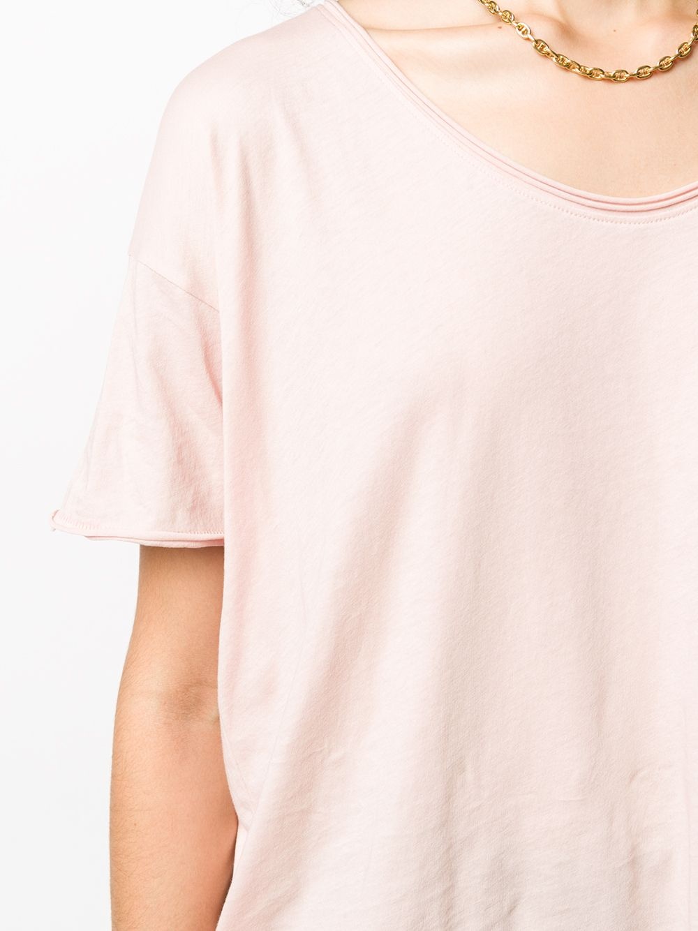 plain scoop neck T-Shirt - 5