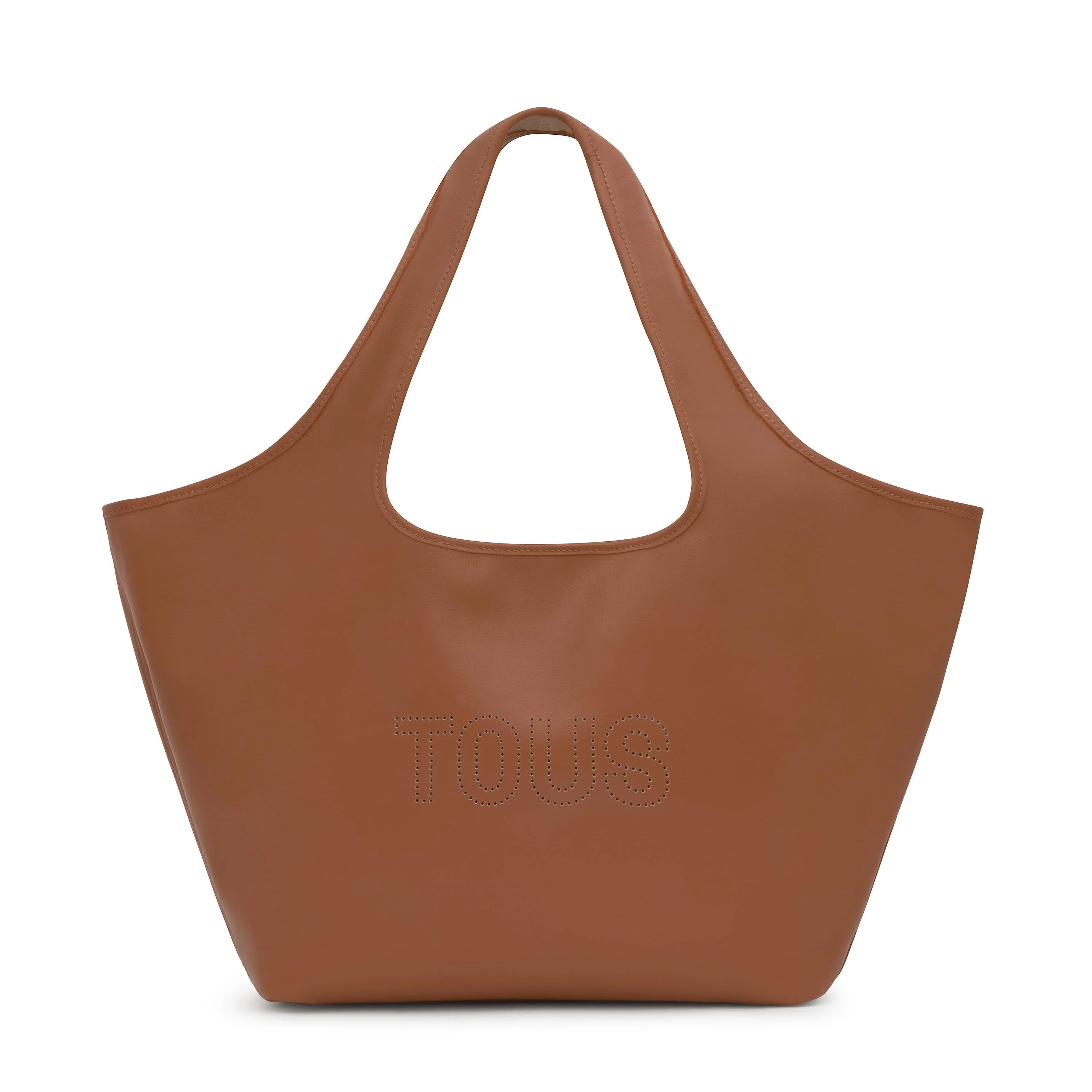 Large camel-colored leather Tote bag TOUS Lirio - 1